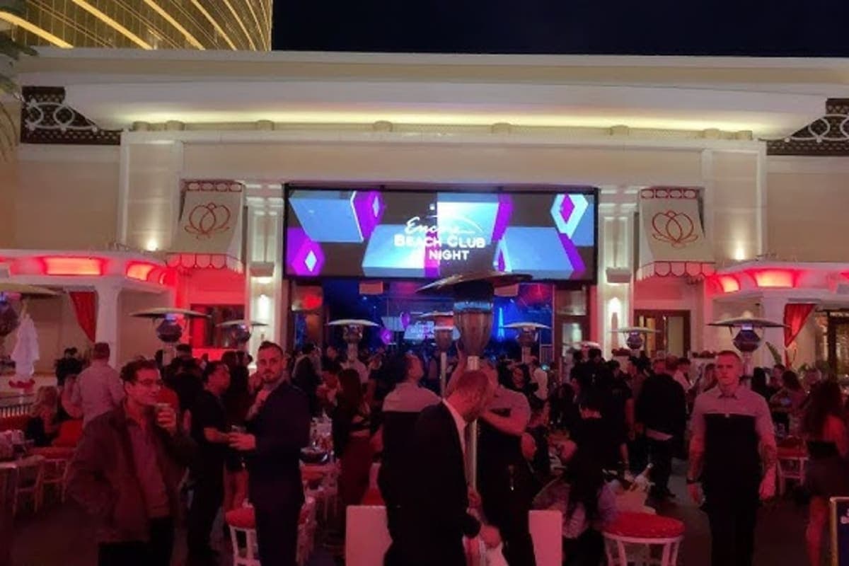 Encore Beach Club at Night